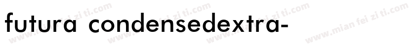 futura condensedextra字体转换